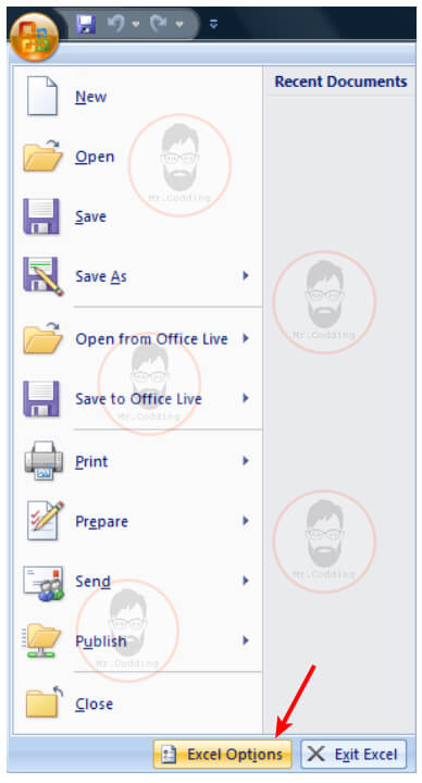 Excel Option Button in MS Excel 2007