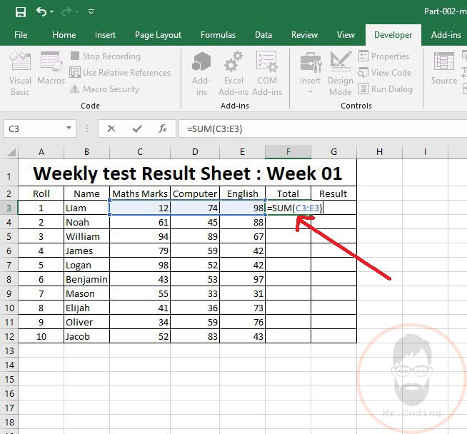 Macro in MS Excel VBA