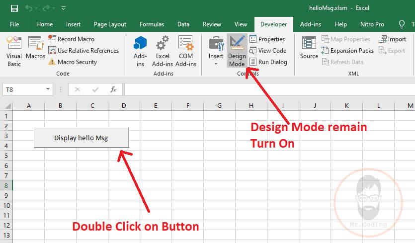 Simple Program in MS Excel VBA