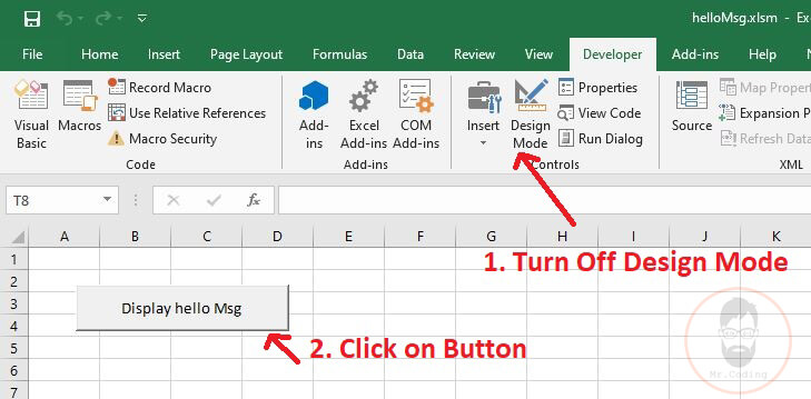 Simple Program in MS Excel VBA