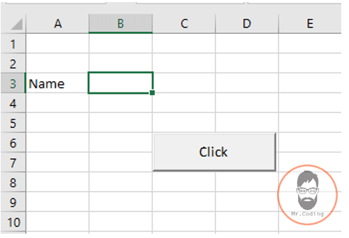 Example to set the cell value using Cells object in MS Excel VBA