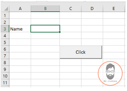 Example to set the cell value using Cells object in MS Excel VBA