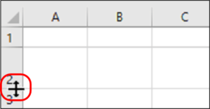 Set Row Height In MS Excel