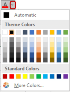 More Font Color in Home Tab