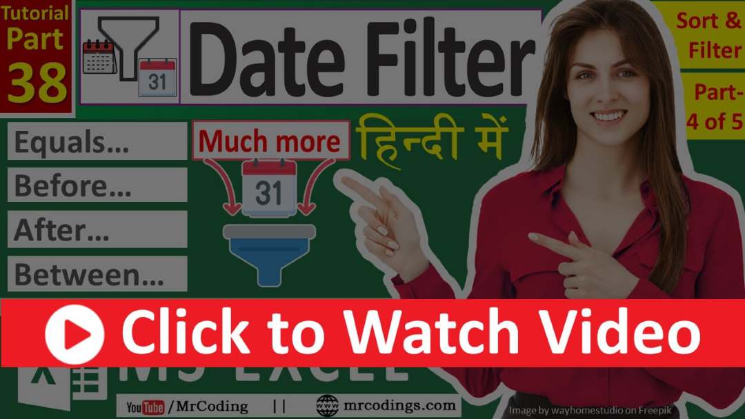 Date Filter in Excel