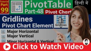 MS-EXCEL-99-Gridlines in Pivot Chart - Different Types of Gridlines - Excel Pivot Chart - in Hindi