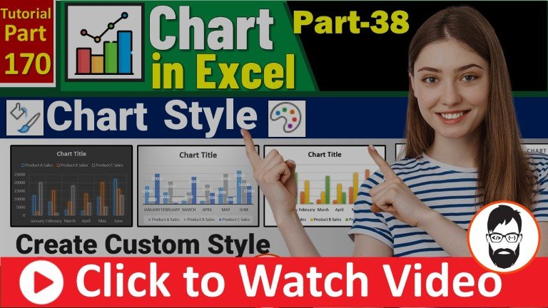 chart style in excel how to create your own custom style excel tutorial ms excel part 170 youtube (mr coding)
