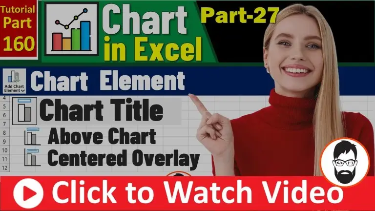 Chart Title Element In Excel Chart chart title element in excel chart how to add, format & move chart titles ms excel part 160 (mr coding)