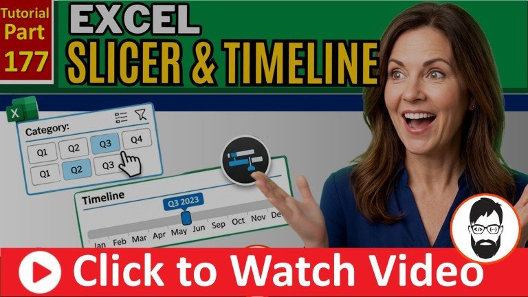 slicer and timeline in excel filter data in 1 click easy way data filtering ms excel part 177 youtube (mr coding)